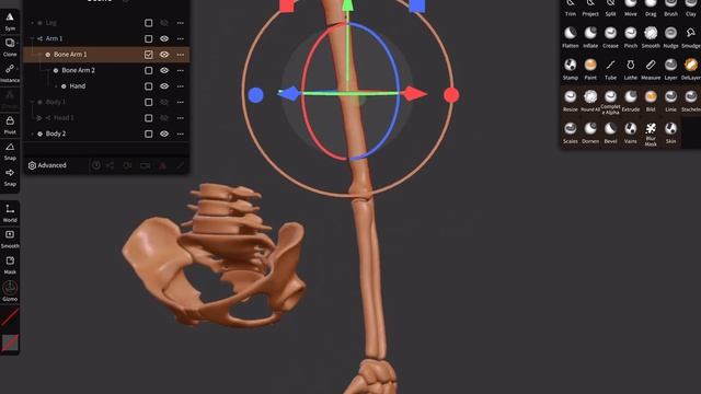 Nomad Sculpt - Posing (Rig) - Hierarchy - Parent / Child (V1.68 -15.11.2022) смотреть онлайн