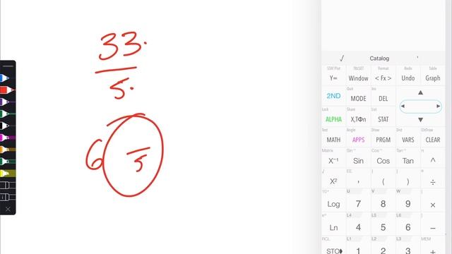 Quick and Easy. Simplify an improper fraction like 33/5. Where the top number is bigger. смотреть онлайн