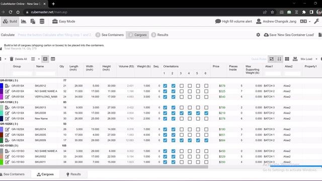 CubeMaster Online 2023 - Uploading Cargoes Data from Excel File on your computer. смотреть онлайн