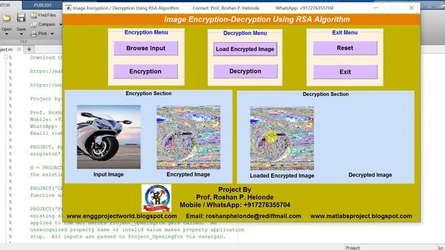 Matlab Code for Image Encryption Decryption Using RSA Algorithm смотреть онлайн