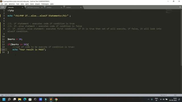 How to use PHP conditional statements if else and elseif in Hindi смотреть онлайн
