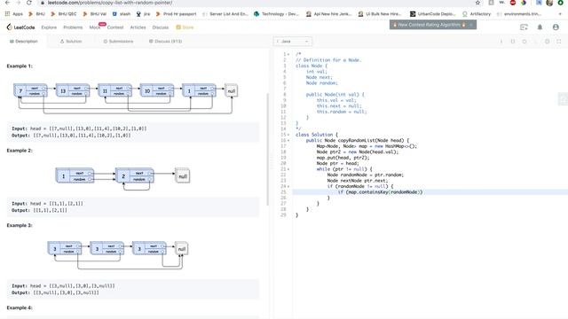 Amazon - Leetcode Copy list with random pointer смотреть онлайн