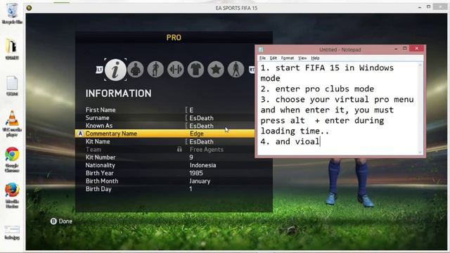 Fix Edit Virtual Pro On FIFA 15 PC смотреть онлайн