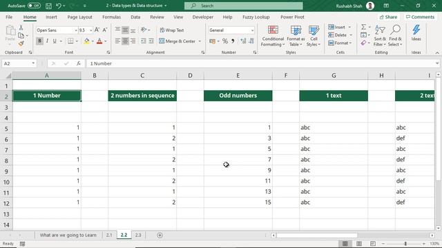 A Drop of Excel - 02 | Data types and Data structure in Excel смотреть онлайн
