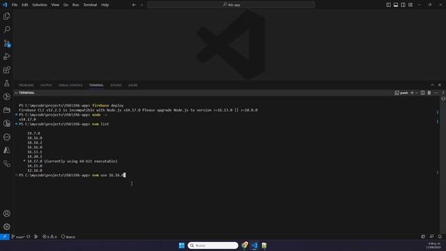 Solución (FIX): Node - Angular: Firebase CLI vX.X is incompatible with Node.js vX.X Please upgrade. смотреть онлайн