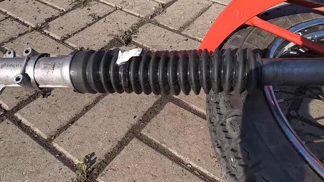 Ява 638-5.Гофры передней вилки от МАЗ зубренок смотреть онлайн