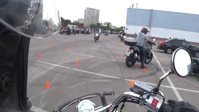 Джимхана на Honda Shadow Aero смотреть онлайн