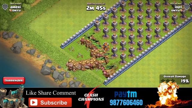 200 MAX TROOPS VS CRUSHER TRAP | GIANTS, SUPER P.E.K.K.A, BARBARIAN KING, MINERS AND MANY MORE смотреть онлайн