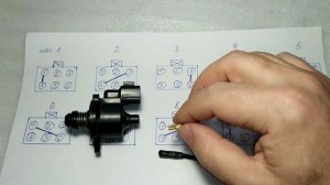 Проверка регулятора холостого хода с помощью блока питания 6В Mitsubishi Lancer 9 (Способ 3).