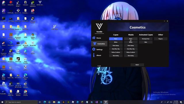 Ventile Client /\Launcher/\Cosmetics|Minecraft bedrock/\PC смотреть онлайн