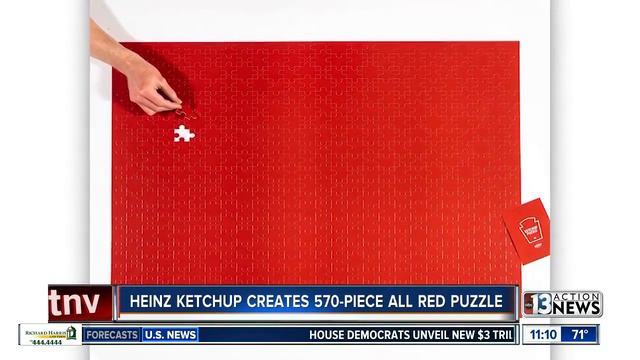 Heinz Ketchup creates 570-piece all red puzzle смотреть онлайн