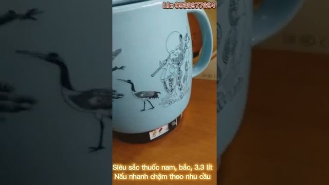 Ấm sắc thuốc dùng điện Gali dung tích 3 lít 3, 450w nấu canh, cháo, súp, nhanh chậm theo nhu cầu смотреть онлайн