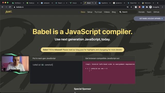 Топ 5 трендов в веб разработке 2022 / Node Js, Webpack, React, Vue 3, Babel, TypeScript, JavaScrip смотреть онлайн