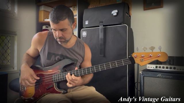 1963 FENDER PRECISION BASS - Andy's Vintage Guitars смотреть онлайн