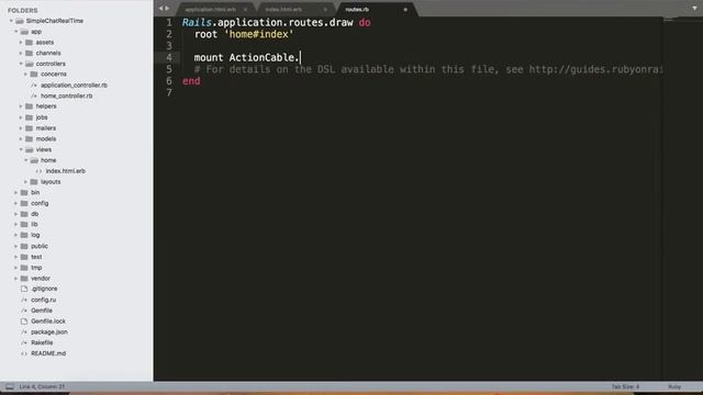 Rails WebSocket Chat Real Time смотреть онлайн