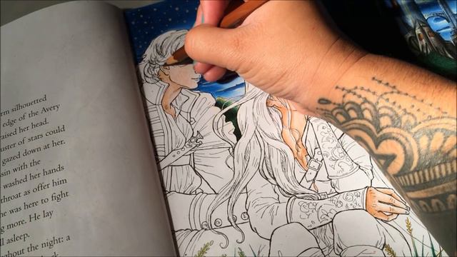 THRONE OF GLASS COLORING BOOK - TUTORIAL - COLOUR WITH ME смотреть онлайн