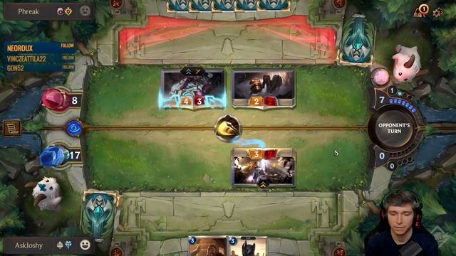 INTENSE DAY 1 GAME vs Phreak! - Legends of Runeterra Beta LoR (LoL Card Game) смотреть онлайн