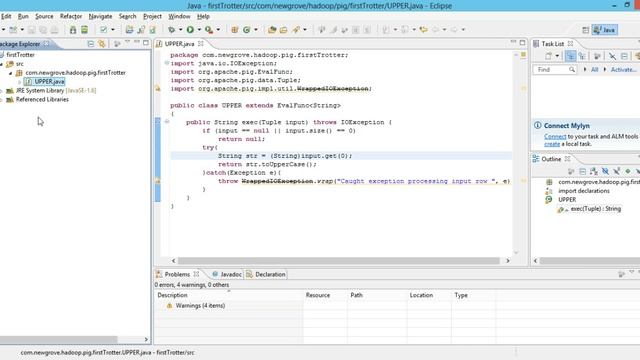 Creating a Java UDF for PIG - Eclipse Beginners Guide смотреть онлайн