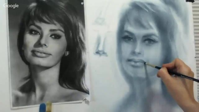 Как нарисовать ДЕВУШКУ! СУХАЯ КИСТЬ! Как Научиться РИСОВАТЬ смотреть онлайн