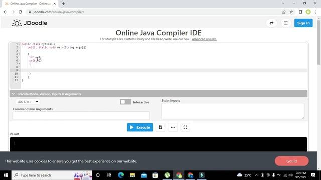 how to use switch case statements in java in jdoodle смотреть онлайн