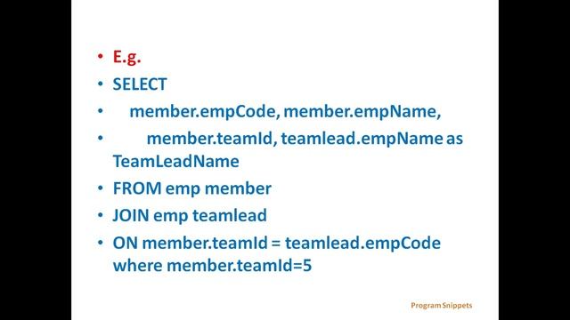 Self Join In MS SQL Server смотреть онлайн
