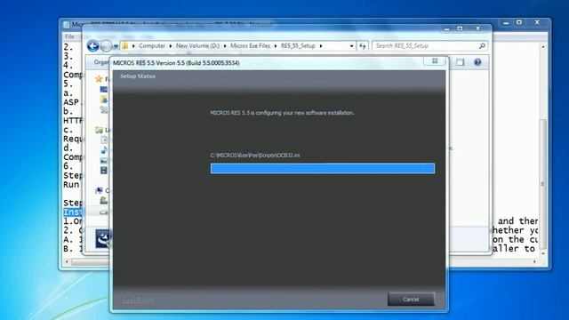 Micros RES 3700 V 5.5 New Installation step by step on OS-7 32 Bit Step 2 смотреть онлайн