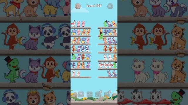 Animal Sort Puzzle - Pet Sort Game All Levels 121-130 Walkthrough Solutions смотреть онлайн