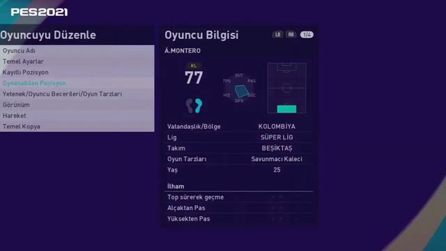 PES 2021 ÁLVARO MONTERO YÜZ YAPIMI FACE BUİLD COPY FACE смотреть онлайн