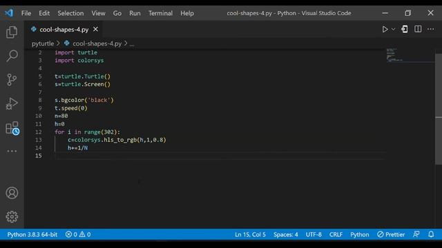 Python Turtle Graphics - 11 | Cool Shape Drawing | Python Turtle Coding Video | смотреть онлайн
