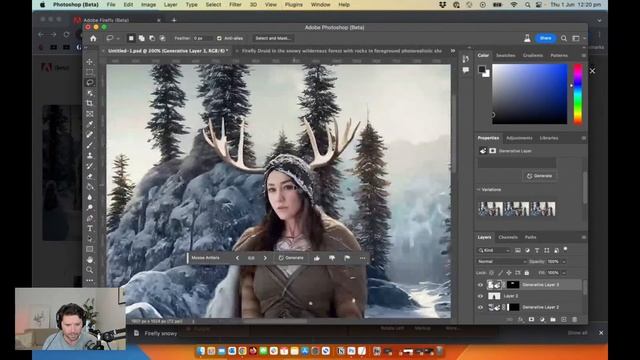 Outpainting with Generative Fill and Photoshop with Flyn Tracy смотреть онлайн