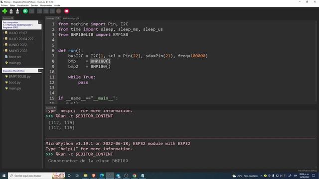 BMP180 DESDE REGISTROS CON ESP32 + MICROPYTHON (04) смотреть онлайн