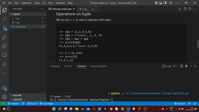 Tuple in python || coding clown || with notes смотреть онлайн
