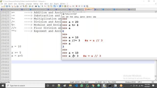Day6: Python: Operators_Part1 || Mr Narayana Sir || NARAYANA Tech House || 9010607010 || 8179817681 смотреть онлайн