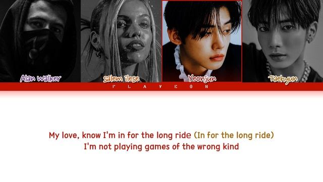 Salem Ilese (ft. TXT Yeonjun & Taehyun, Alan Walker) 'PS5' Lyrics (Color Coded Lyrics)