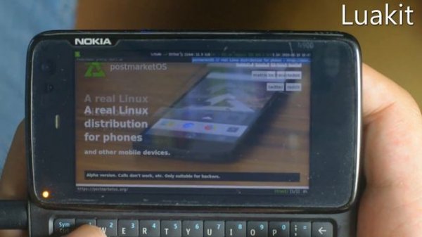 postmarketOS browsers on the Nokia N900