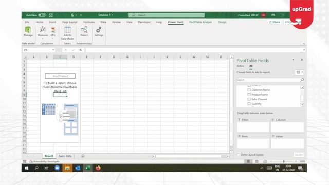 Create Hierarchy In Power Pivot | Power Pivot | UpGrad