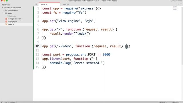 Video buffering and streaming in NodeJS смотреть онлайн