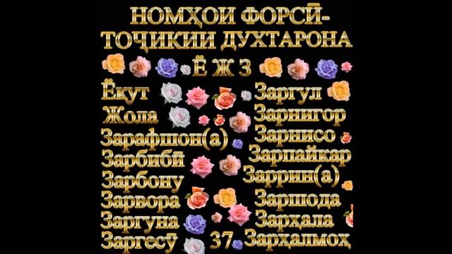 Tajikistan Таджикские имена НОМНОМА NOMNOMA