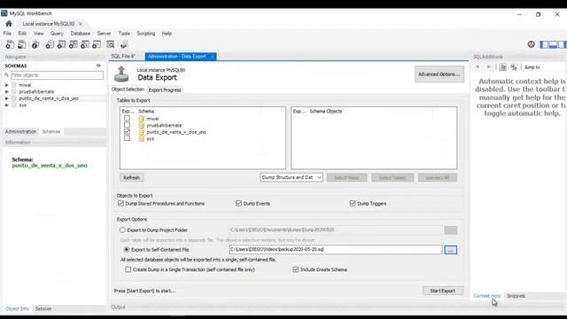 Sacar una copia de datos o backup en MySQL con Workbench y restaurarla смотреть онлайн