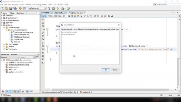 JavaFX : Loading New FXML in the Same Scene / WIndow - New Tutorial