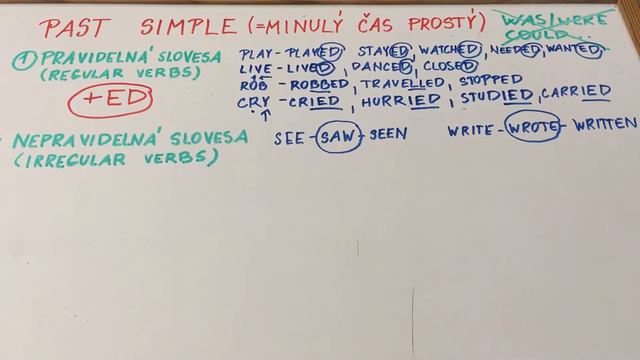 PAST SIMPLE - REGULAR AND IRREGULAR VERBS смотреть онлайн