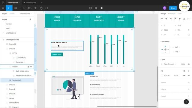 Create Company Portfolio Design | Web Design Tutorial | UI/UX Design Tutorial in Nepali смотреть онлайн