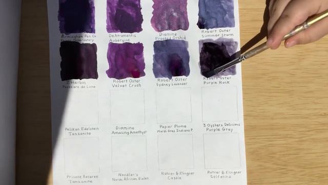 16 Purple Fountain Pen Ink Swatches смотреть онлайн