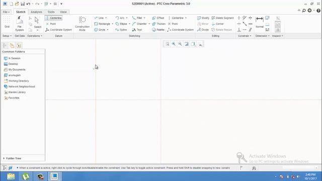 CREO SKETCHER 3.0 | Sketcher basics Pro e Creo tutorial смотреть онлайн
