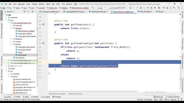 3 LMS Project PATCH DATA FROM SQLITE DATABASE IN RECYCLE VIEW in Android Studio смотреть онлайн