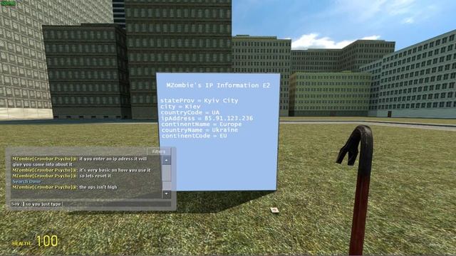 Garry's Mod - Expression 2 IP Information смотреть онлайн