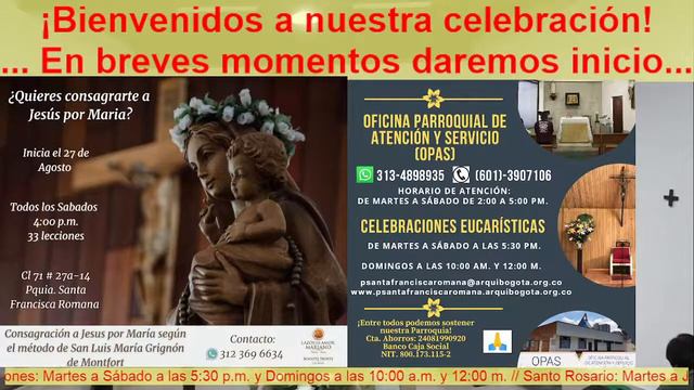 Eucaristía por +Carmen Julia Gutiérrez de Vargas (Primer mes) Of: Sus hijos y nietos смотреть онлайн