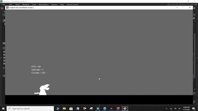 T-Rex Game Tutorial - Game Maker Studio 2 смотреть онлайн