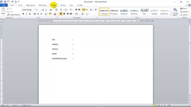 Cara Memasukkan Data dari Excel Ke Word Menggunakan Mailing смотреть онлайн