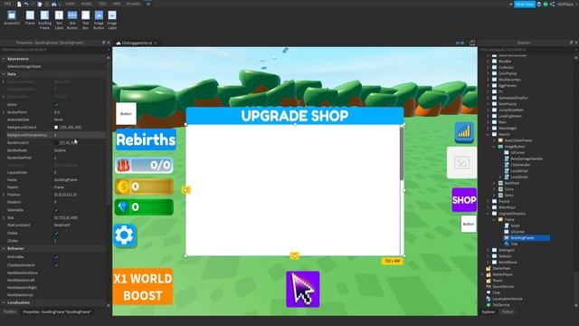 [UPGRADE SHOP] ROBLOX Studio Clicking Game/Simulator Tutorial Part 30 ROBLOX 2021 смотреть онлайн